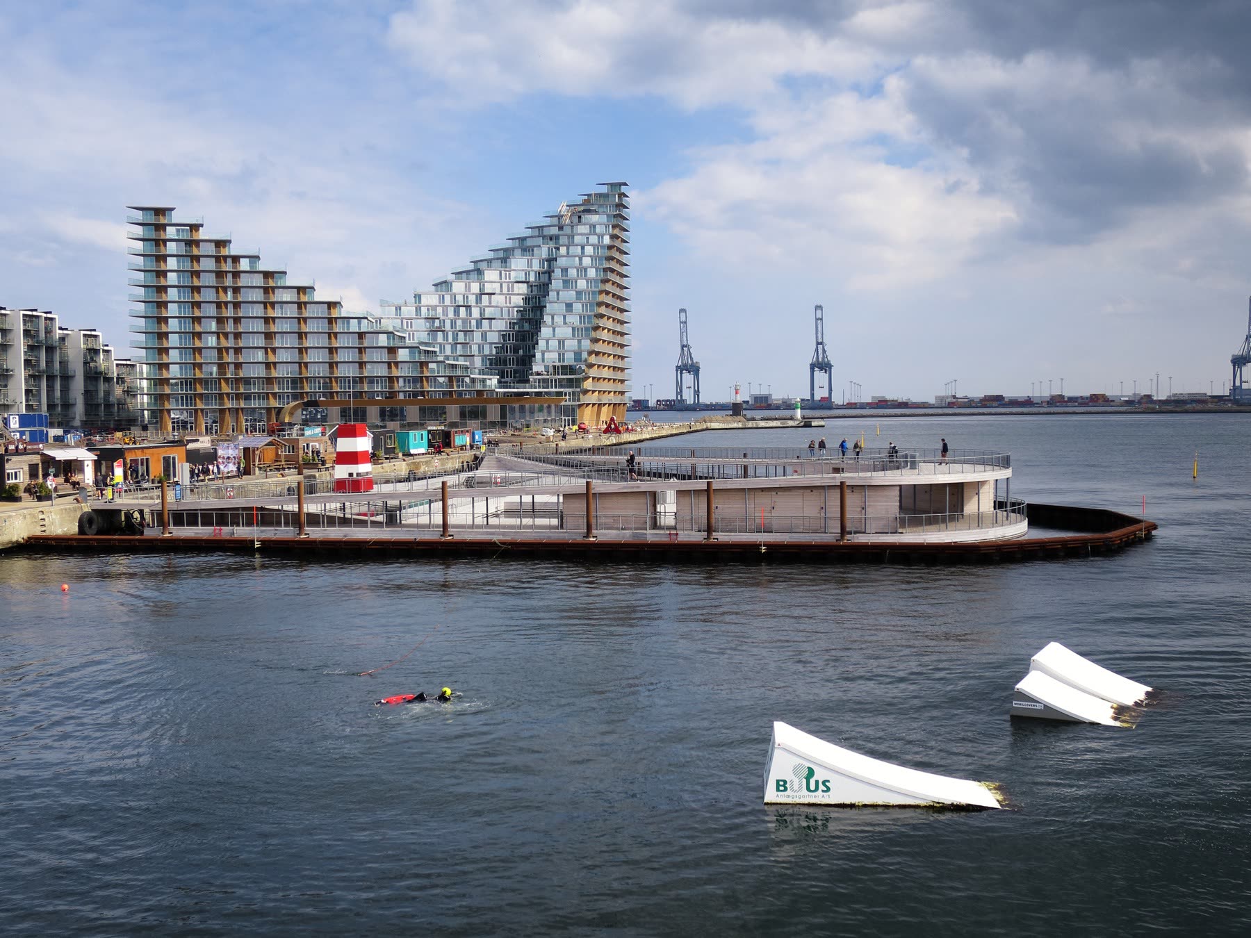 Havnebadet ved Bassin 7 på Aarhus Ø